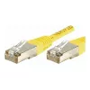 EXERTIS CONNECT Cat.6 F/UTP patchkaapeli, 1 m, keltainen, ohut snagless boot 842101