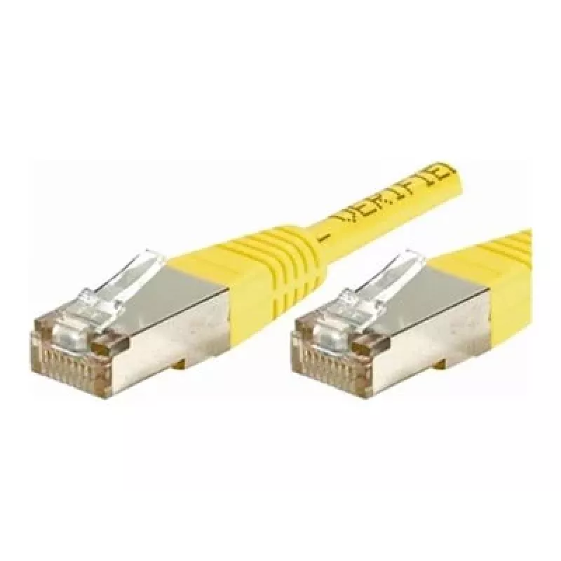 EXERTIS CONNECT Cat.6 F/UTP patchkaapeli, 1 m, keltainen, ohut snagless boot 842101