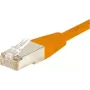 EXERTIS CONNECT Cat6 F/UTP patchkaapeli, oranssi, 3,0 m, ohut snagless boot 234130