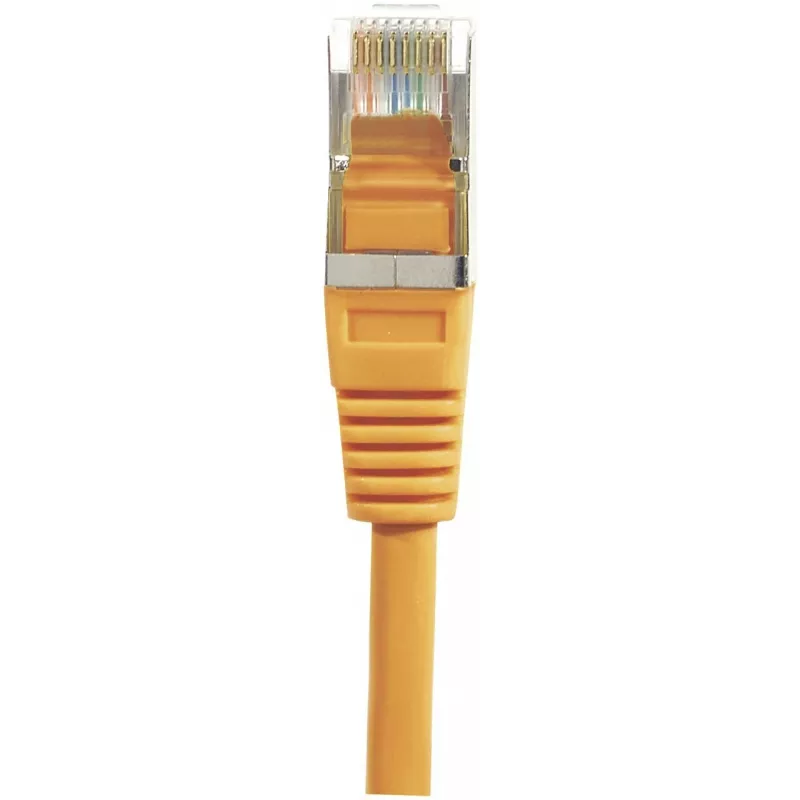 EXERTIS CONNECT Cat6 F/UTP patchkaapeli, oranssi, 3,0 m, ohut snagless boot 234130