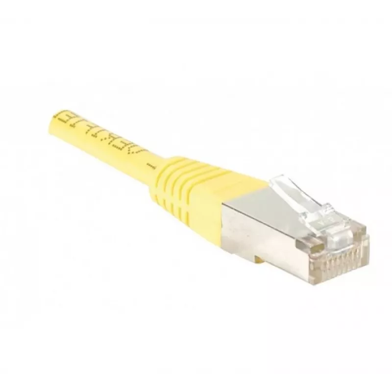 EXERTIS CONNECT Cat.5e F/UTP verkkopatchkaapeli, RJ45, keltainen, 1,0 m 847151