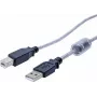 EXERTIS CONNECT USB 2.0 kaapeli, USB-A uros - USB-B uros, 2,0 m, musta 532535
