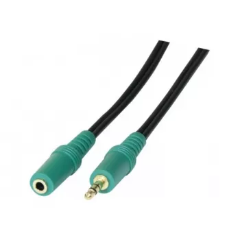 EXERTIS CONNECT 3,5 mm stereoäänen jatkokaapeli uros/naaras 3,0 m musta 108865