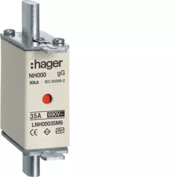 HAGER LNH00035M6 NH-sulake NH00 gG 690V 35A