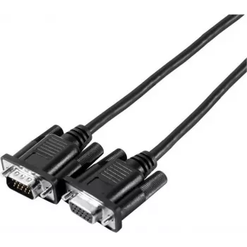EXERTIS CONNECT SVGA-näyttökaapeli Eco, 15-napainen HD D-Sub plugi–pistorasia, 3,0 m, musta – edullinen näyttökaapeli peruskäyttöön (117810)