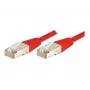 EXERTIS CONNECT Cat.6 F/UTP verkkokaapeli, punainen, 7,0 m, Slim Snagless 243570