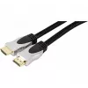 EXERTIS CONNECT High-Speed-HDMI-kaapeli Ethernetillä, kullattu, punottu, 1,5 m, musta 127899