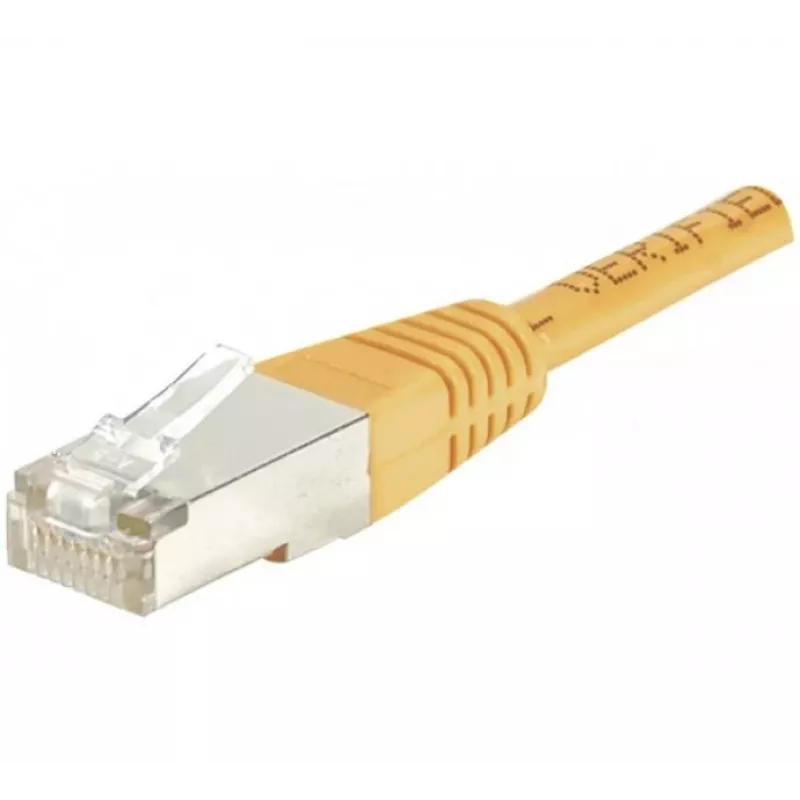 EXERTIS CONNECT CAT.6 F/UTP -patchkaapeli, oranssi, 0,5 m, Slim Snagless 234100