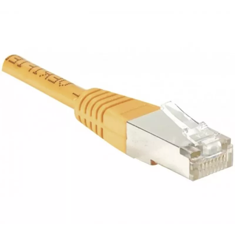 EXERTIS CONNECT CAT.6 F/UTP -patchkaapeli, oranssi, 0,5 m, Slim Snagless 234100
