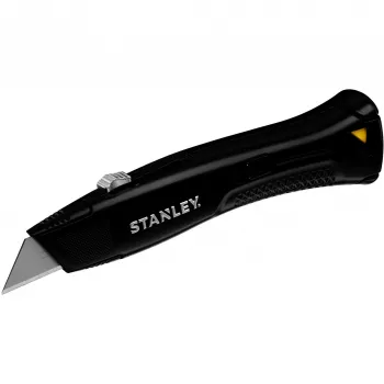 STANLEY FMHT10504-0 raskaan sarjan taskuveitsi sisäänvedettävällä terällä, musta, 3 terää