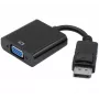 Exertis Connect DisplayPort 1.2 - VGA -adapteri stereoaudiolla, aktiivinen, DisplayPort-uros - VGA-naaras, musta (127370)