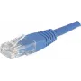 EXERTIS CONNECT Cat.6 U/UTP -patchkaapeli, RJ45, sininen, 1,0 m, lukituskielekkeen suoja 246710