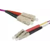 EXERTIS CONNECT 10 m LC/UPC–LC/UPC OM4 Multimode Duplex kuitu-kaapeli, LSZH, erika violetti 392786