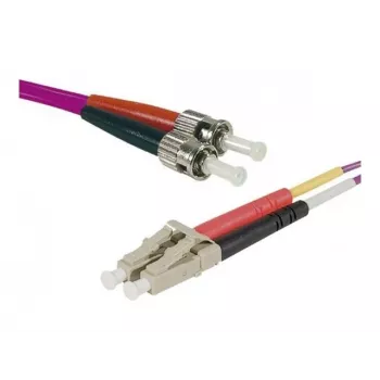 EXERTIS CONNECT Eco OM4 kuitu-kaapeli LC Duplex–ST Duplex, 50/125 µm, erika-violetti, 1,0 m, UPC Polish 392791