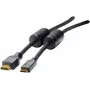 EXERTIS CONNECT Mini-HDMI-kaapeli, High-Speed-HDMI, kullattu, HDMI Type-A uros - Mini-HDMI Type-C uros, 3,0 m 128280