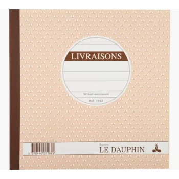 Le Dauphin rahtikirja, 210 x 210 mm, duplikaatti (1162D) - 1 kirja