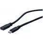 EXERTIS CONNECT USB 3.1 Gen 1 USB-C jatkokaapeli, 1 m, 5 Gbps 150340