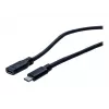 EXERTIS CONNECT USB 3.1 Gen 1 USB-C jatkokaapeli, 1 m, 5 Gbps 150340