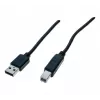 Exertis Connect USB 2.0 -kaapeli A - B uros 3 m musta 532450