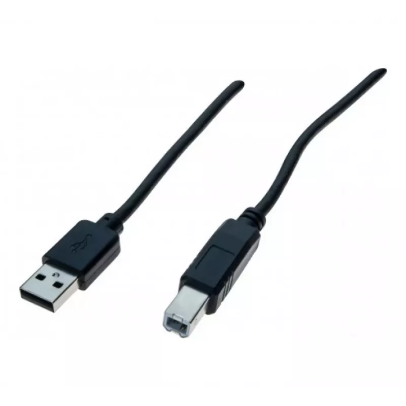 Exertis Connect USB 2.0 -kaapeli A - B uros 3 m musta 532450