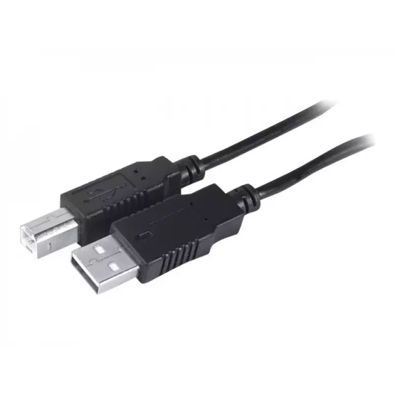 Exertis Connect USB 2.0 -kaapeli A - B uros 3 m musta 532450
