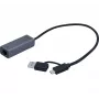 EXERTIS CONNECT USB 3.1 Gigabit Pro -verkkosovitin Type-C-muuntimella (310761)
