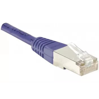 EXERTIS CONNECT Cat6 F/UTP -patchkaapeli, violetti, 1,0 m, Slim Snagless Boot 234170