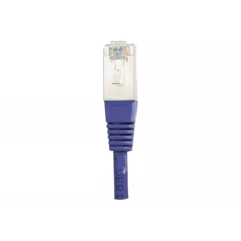 EXERTIS CONNECT Cat6 F/UTP -patchkaapeli, violetti, 1,0 m, Slim Snagless Boot 234170