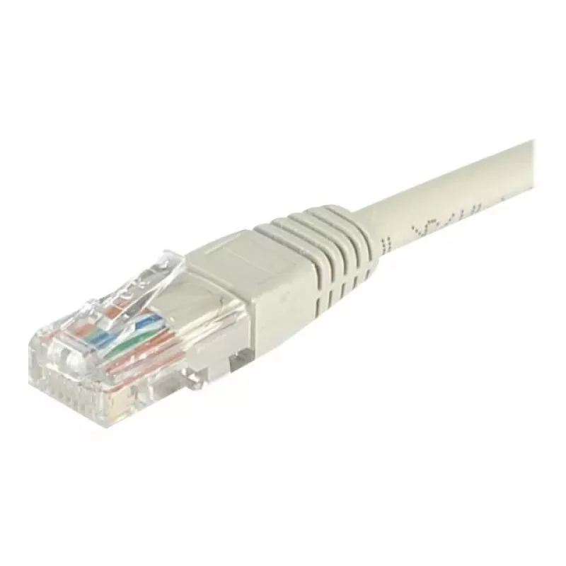 EXERTIS CONNECT Cat6 U/UTP -patchkaapeli, 5 m, harmaa, RJ45, Snagless EXC848500