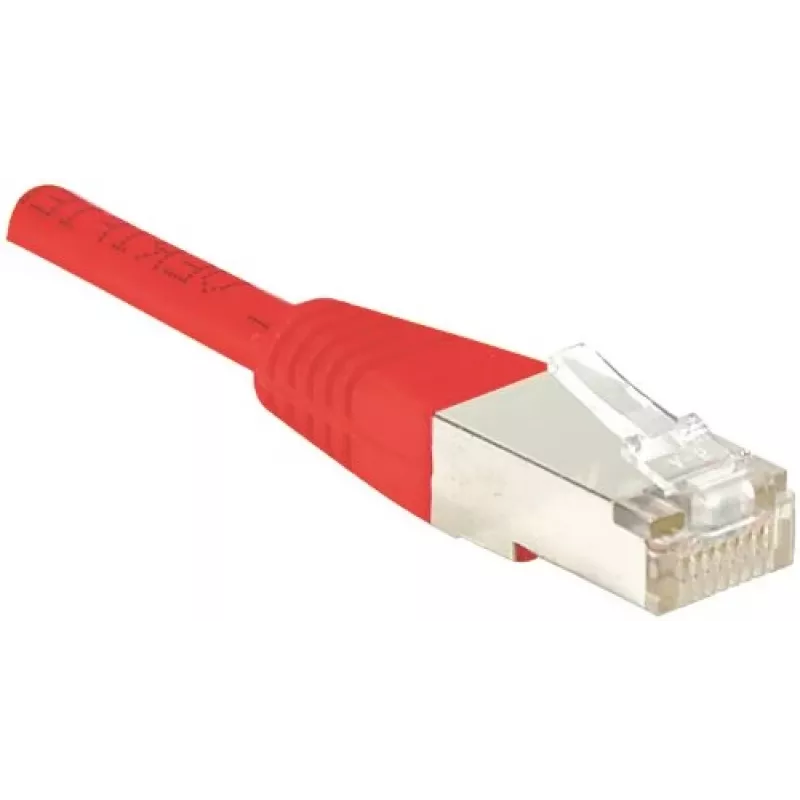 EXERTIS CONNECT Cat.6 F/UTP -patchkaapeli, punainen, 1,0 m, Slim Snagless Boot 842103