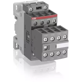 ABB NF44E apukontaktori 100-250V AC/DC, 4NO+4NC, ruuviliittimet, DIN-kisko