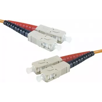 EXERTIS CONNECT kuitu-patchkaapeli Eco, 50/125 µm, OM2-kuitu, SC Duplex -pistoke/pistoke, oranssi, 10,0 m UPC-hionta 392696