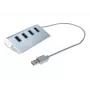 Exertis Connect 4-porttinen USB 3.0 -keskitin - pöytämalli - musta 021312