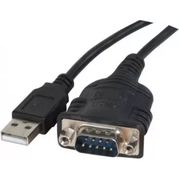 Exertis Connect 040341 USB Type-A - DB-9 RS-232 -sarja-adapterikaapeli, 1 m, musta