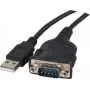 Exertis Connect 040341 USB Type-A - DB-9 RS-232 -sarja-adapterikaapeli, 1 m, musta