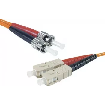 EXERTIS CONNECT ST/UPC - SC/UPC monimuotokuitu Duplex kuitu-patchkaapeli, OM2 50/125 µm, LSZH, oranssi, 2 m 392702