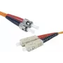 EXERTIS CONNECT ST/UPC - SC/UPC monimuotokuitu Duplex kuitu-patchkaapeli, OM2 50/125 µm, LSZH, oranssi, 2 m 392702