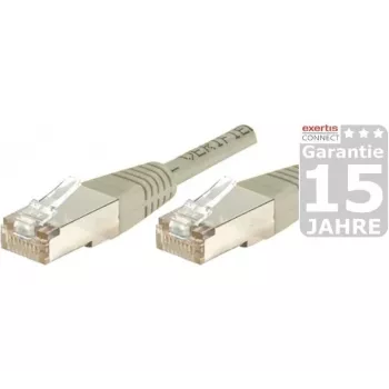 Exertis Connect 847100 Cat5e F/UTP -verkkopatchkaapeli, 1 m, harmaa