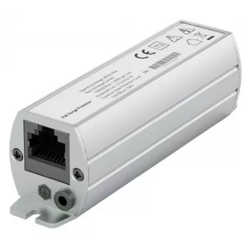 Exertis Connect Cat.6A RJ45 -ylijännitesuoja, sisäkäyttöön, metallikotelo, 10 Gbps, PoE+ 253187
