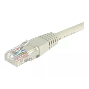 EXERTIS CONNECT Cat6 U/UTP -patchkaapeli, 2 m, harmaa, Snagless RJ45 EXC848200