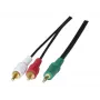 Exertis Connect 108791 -audiokaapeli 3 m 3,5 mm - 2 x RCA -pistoke musta