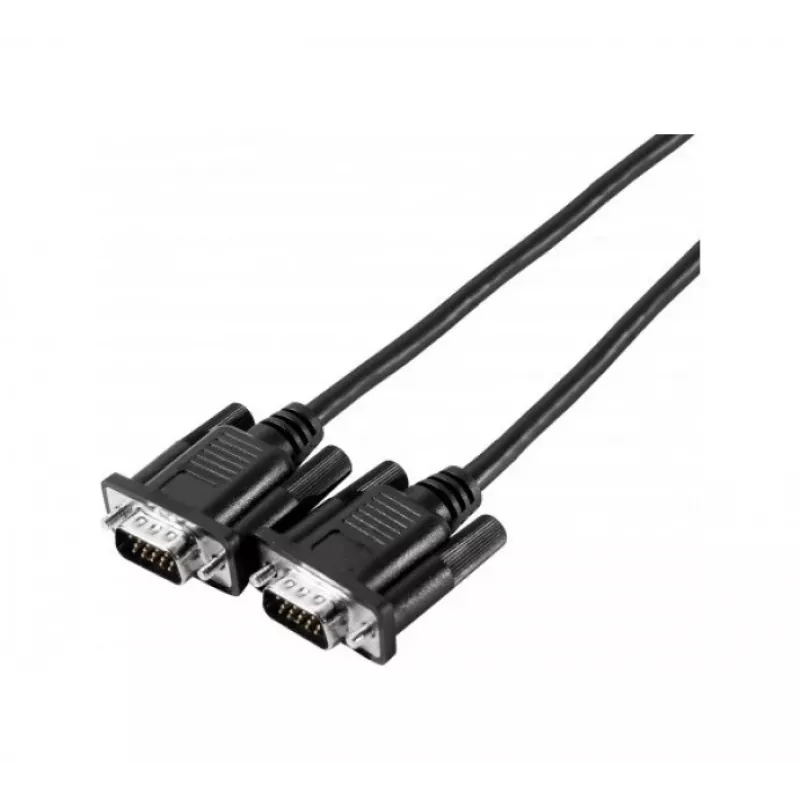 EXERTIS CONNECT SVGA-näyttökaapeli Eco, 15-pin HD D-Sub uros-uros, 2,0 m, musta 117700
