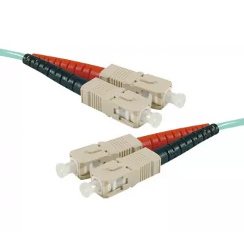 EXERTIS CONNECT OM3 SC Duplex UPC kuitu-patchkaapeli, 50/125 µm, aqua, 20 m, High Density 392758