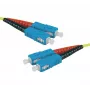 Exertis Connect HD kuitu-patchkaapeli, OS2 yksimuotokuitu, SC Duplex - SC Duplex, UPC, keltainen, 15 m 392877