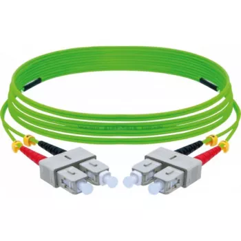 EXERTIS CONNECT OM5 SC Duplex - SC Duplex kuitu-patchkaapeli, 50/125 µm, UPC, limetinvihreä, 1 m 392901
