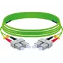 EXERTIS CONNECT OM5 SC Duplex - SC Duplex kuitu-patchkaapeli, 50/125 µm, LSZH, limetinvihreä, 3 m 392903