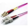 EKIVALAN OM4 Duplex kuitu-patchkaapeli LC/SC, 50/125 µm, Heather Violet, 5 m COZOM4DCLC2SE0050A