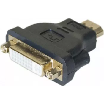 EXERTIS CONNECT HDMI - DVI-I sovitin, HDMI uros - DVI-I 24+5 naaras, musta 127951