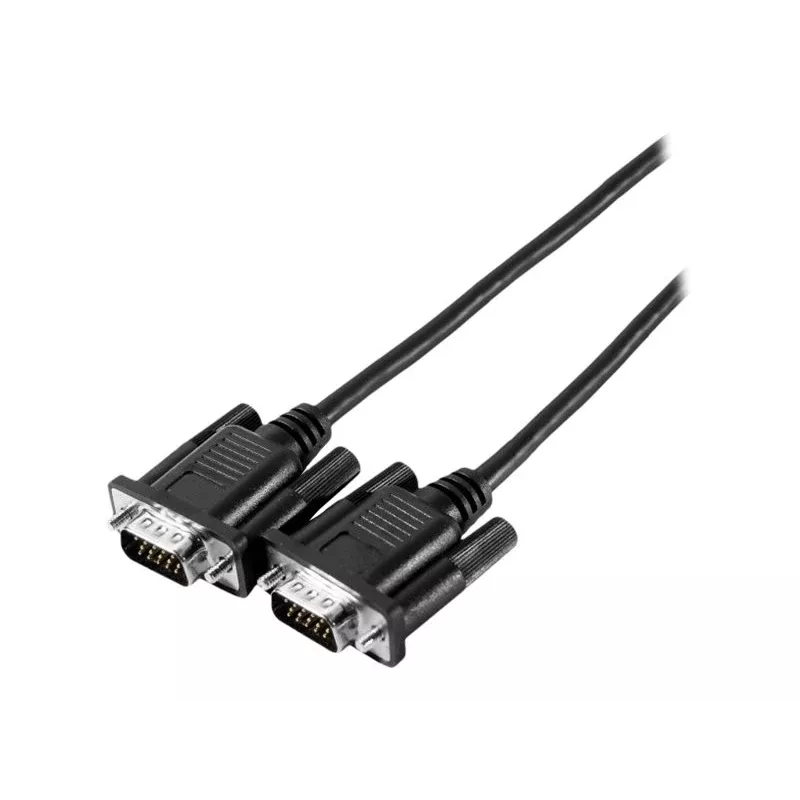 EXERTIS CONNECT SVGA-näyttökaapeli Eco, 15-pin HD D-Sub uros-uros, 10,0 m, musta 117740