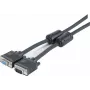 EXERTIS CONNECT SVGA-näyttökaapeli, 15-pin HD D-Sub uros/naaras, 10,0 m, musta 119840
